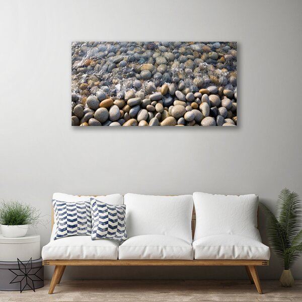 Quadro su tela Pietre, acqua, arte 100x50 cm