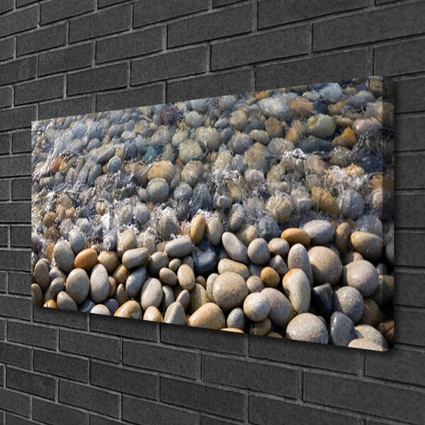 Quadro su tela Pietre, acqua, arte 100x50 cm