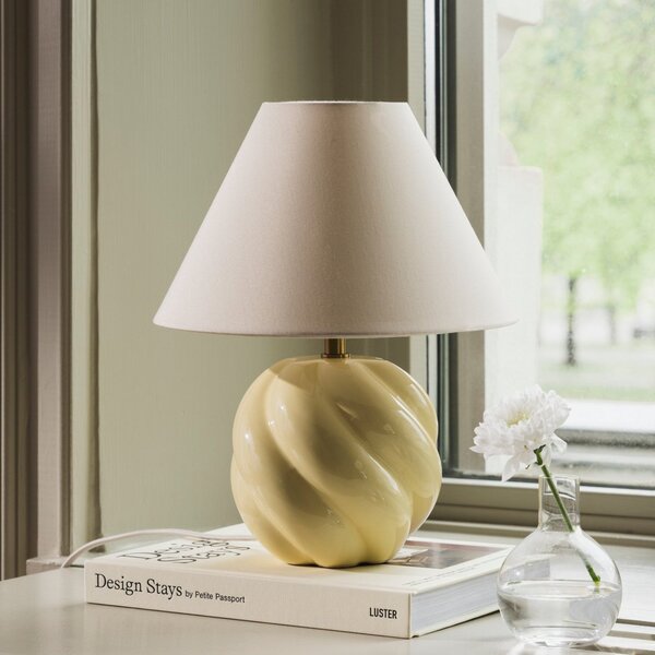 Lampade da tavolo Globen Lighting, DAHLIA, Beige, Soggiorno, Tessuto / Tessile