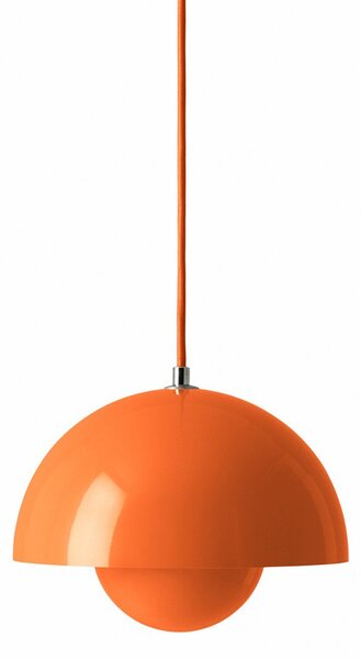 Lampada a sospensione &Tradition, Flowerpot VP1, dimmerabile, Arancione, Soggiorno, Metallo, Design