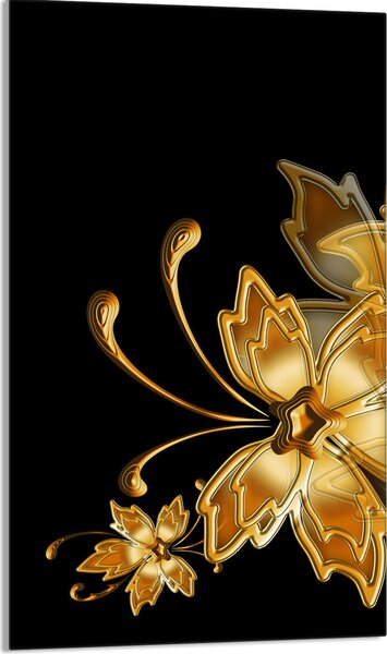 Piano cottura 30x52 Coperchio per piano cottura in Vetroceramica Paraspruzzi Piatto in vetro Tagliere decorativo, Golden Black