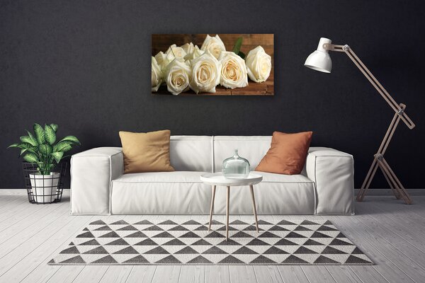 Quadro su tela Rose, fiori, piante 100x50 cm