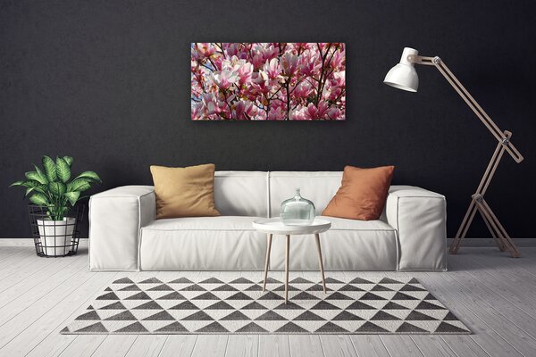 Quadro su tela Rami Fiori Pianta 100x50 cm
