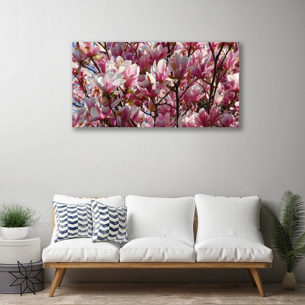 Quadro su tela Rami Fiori Pianta 100x50 cm