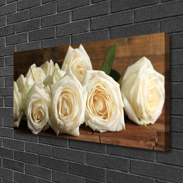 Quadro su tela Rose, fiori, piante 100x50 cm