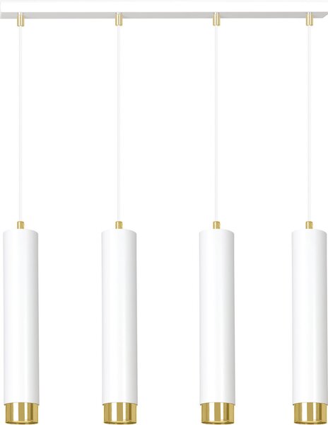 Lampadario Emibig 4xGU10 30W KIBO 4 WH/GOLD 642/4