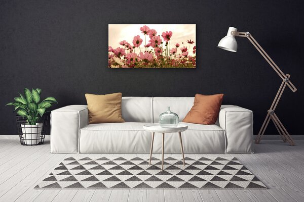 Quadro su tela Fiori di campo della natura 100x50 cm