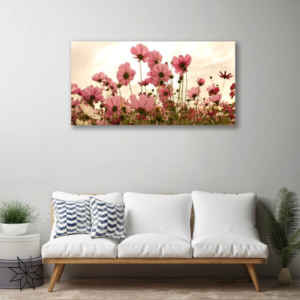 Quadro su tela Fiori di campo della natura 100x50 cm