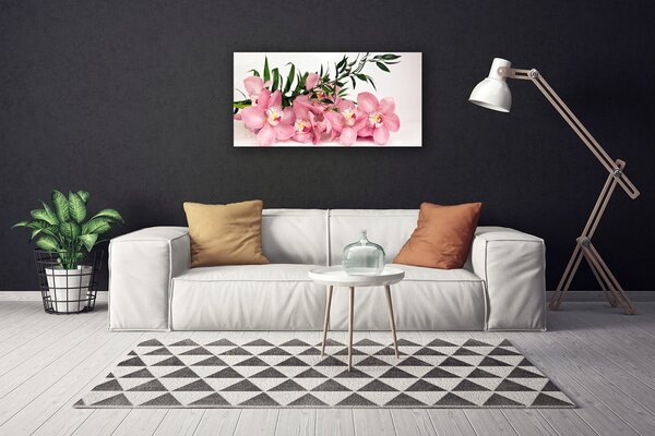 Stampa quadro su tela Terme di fiori di orchidea 100x50 cm