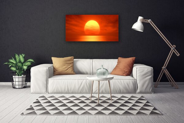 Quadro su tela Mare al tramonto 100x50 cm