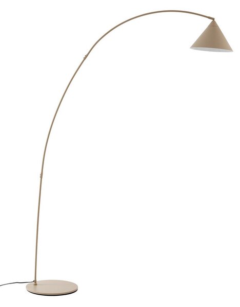 Lampada da terra Lindby, Triangolo, Beige, Soggiorno, Metallo, Moderno