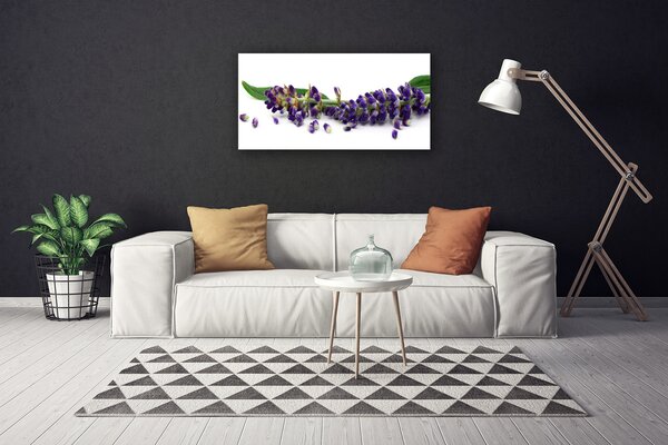 Stampa quadro su tela Natura morta di lavanda 100x50 cm