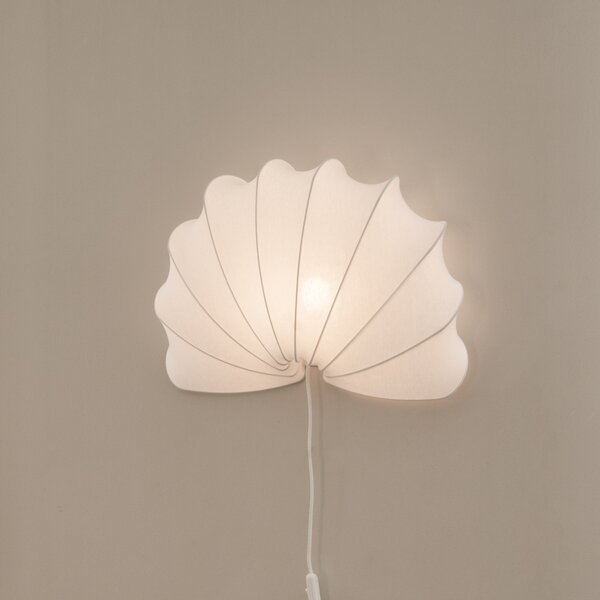 Applique da parete Watt & Veke, Anna, Bianco, Camera da letto, Tessuto / Tessile, Design