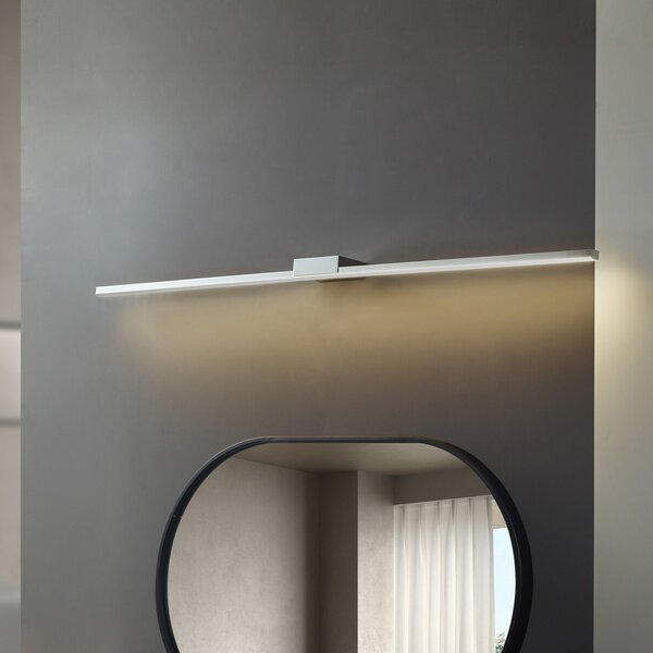 Applique da parete Lucande, Kivana, Metallizzato, Bagno, Alluminio, Moderno
