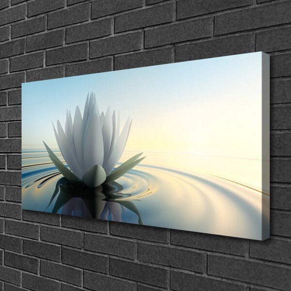 Quadro su tela Natura dello stagno delle ninfee 100x50 cm