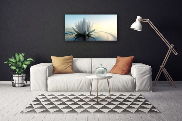 Quadro su tela Natura dello stagno delle ninfee 100x50 cm