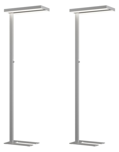 Lampada da terra Arcchio, Logan, dimmerabile, Metallizzato, Studio / Ufficio, Alluminio, Moderno