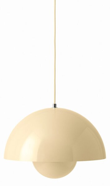 Lampada a sospensione &Tradition, Flowerpot VP7, dimmerabile, Beige, Soggiorno, Metallo, Design