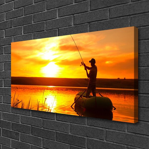 Quadro su tela Rana pescatrice West Lake 100x50 cm