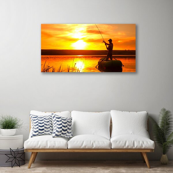 Quadro su tela Rana pescatrice West Lake 100x50 cm