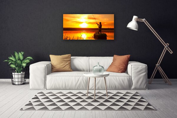 Quadro su tela Rana pescatrice West Lake 100x50 cm
