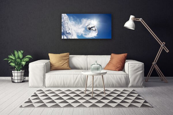 Quadro su tela Snowboard Sport invernali 100x50 cm