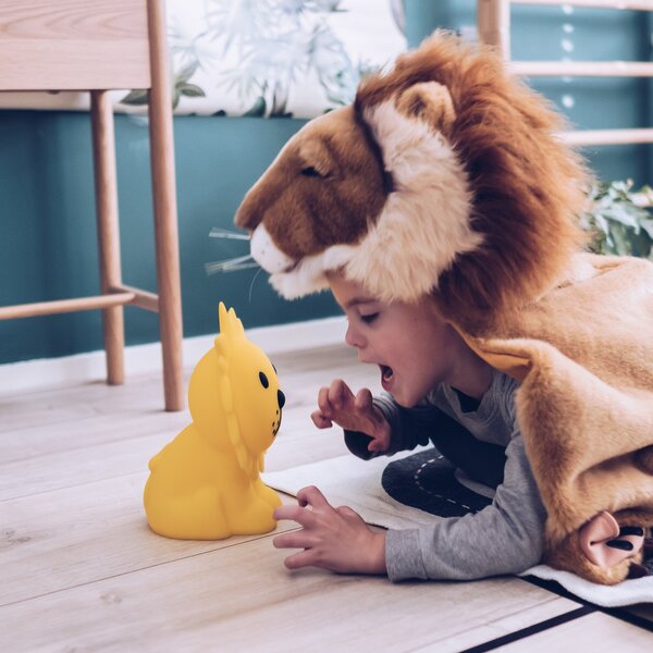Lampade da tavolo Mr Maria, Lion, dimmerabile, Giallo, Camera dei bambini, Plastica