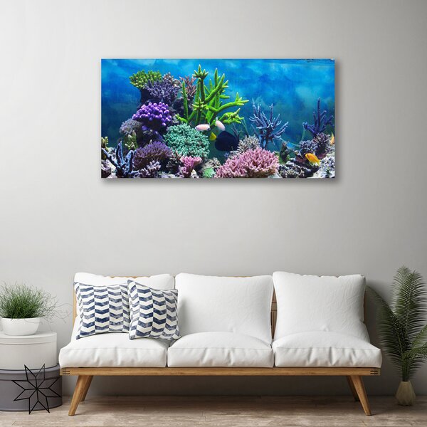 Foto quadro su tela Pesce sott'acqua acquario 100x50 cm