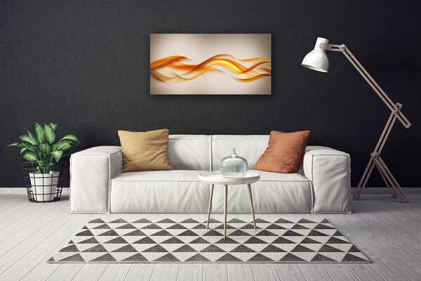Foto quadro su tela Astrazione Onde Arte Arte 100x50 cm
