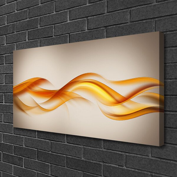 Foto quadro su tela Astrazione Onde Arte Arte 100x50 cm