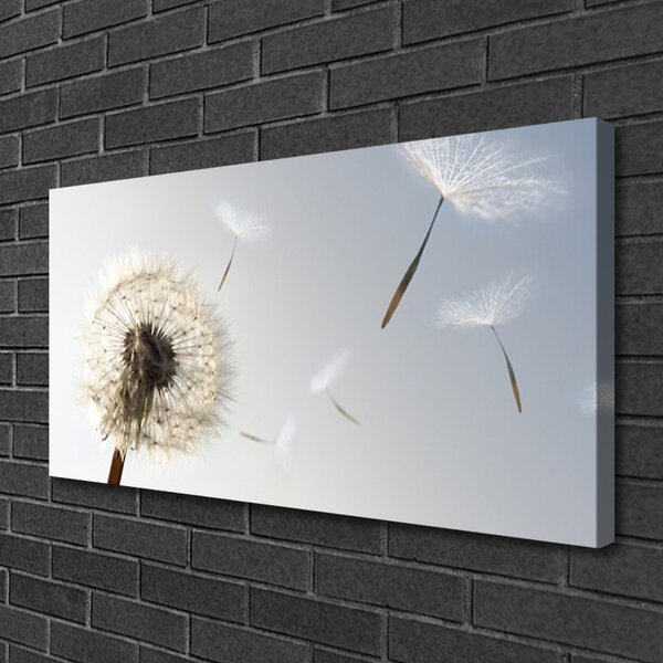 Quadro su tela Fiori di tarassaco Natura 100x50 cm