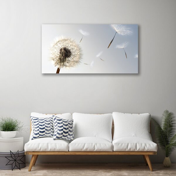 Quadro su tela Fiori di tarassaco Natura 100x50 cm