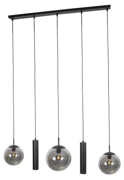 Steinhauer - lampada a sospensione - Bollique - nero - vetro metallo - lampada di design - E27 - 4847ZW