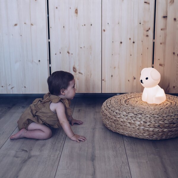 Lampade da tavolo Mr Maria, Snuffy, dimmerabile, Bianco, Camera dei bambini, Plastica