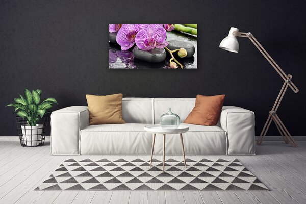 Quadro stampa su tela Orchidea Zen Orchidea Spa 100x50 cm