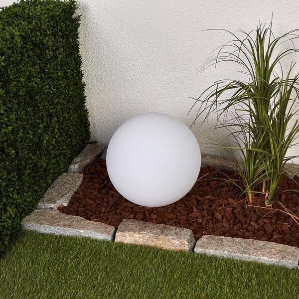Lampade da esterno Lindby, Lago, Bianco, Terrazza, Plastica, Moderno