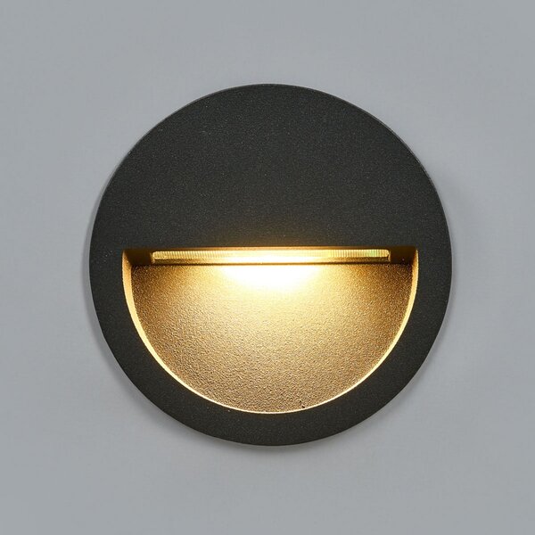 Lampade da esterno Lucande, Loya, Nero, Balcone, Alluminio, Moderno