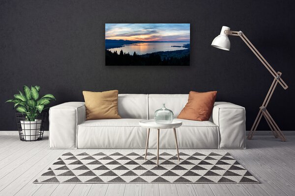 Quadro su tela Paesaggio della spiaggia dell'oceano 100x50 cm