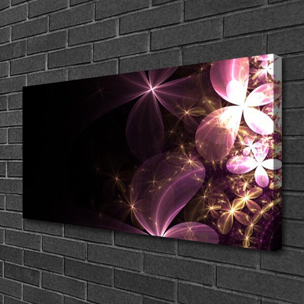 Quadro su tela Fiori di arte astratta 100x50 cm