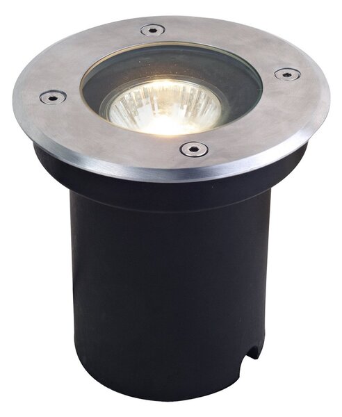 Lampade da esterno Lucande, Ava, dimmerabile, Metallizzato, Terrazza, Acciaio inossidabile, Moderno