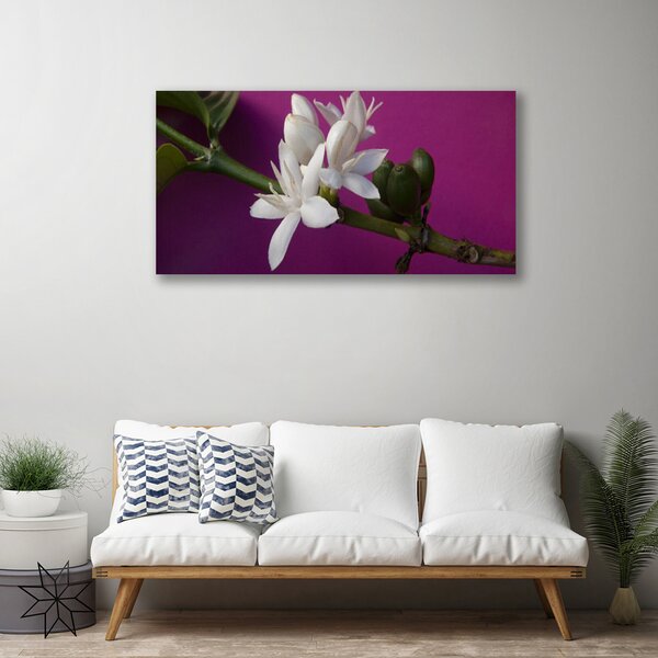 Quadro su tela Fiori, steli, natura 100x50 cm