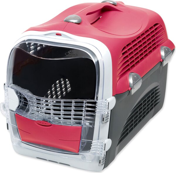Scatola di trasporto Catit Cabrio Carrier 53 x 27 x 40,5 cm rosso-grigio