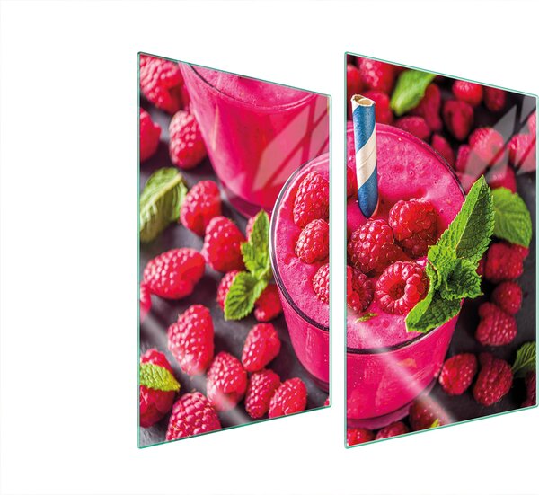 Piastre copri fornelli 2 pezzi 35x52 Copri piano cottura in Vetroceramica tagliere in vetro rosa lampone