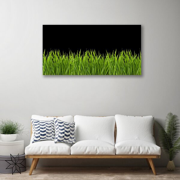 Quadro su tela Natura dell'erba verde 100x50 cm