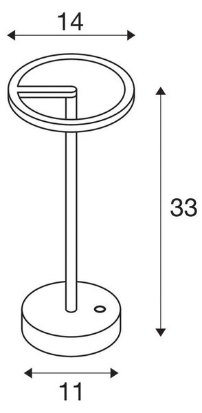 Lampade da esterno SLV, Vinolina One, dimmerabile, Nero, Terrazza, Alluminio, Moderno