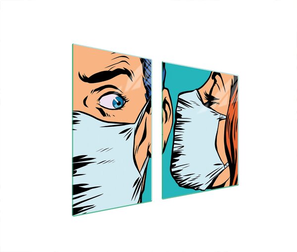 Piastre copri fornelli 2 pezzi 100x52 Vetroceramica copri piano cottura vetro tagliere donna uomo