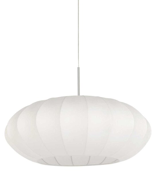 Steinhauer - lampada a sospensione - Sparkled Light - bianco - metallo tessile - Ø 60cm - E27 - 3808ST