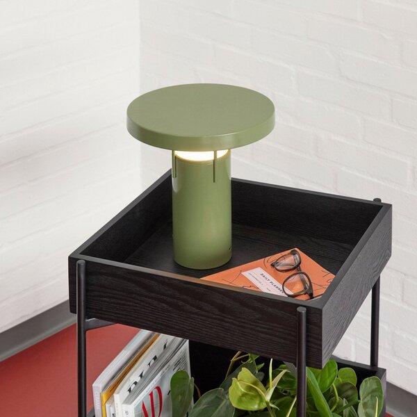 Lampade da tavolo Hübsch, BringMe, dimmerabile, Verde, Terrazza, Metallo