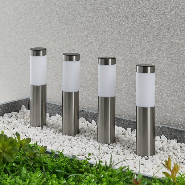 Lampade da esterno Lindby, Sirita, Metallizzato, Acciaio inossidabile, Moderno