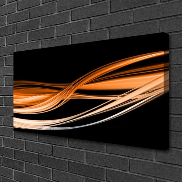 Stampa quadro su tela Astrazione Onde Arte Arte 100x50 cm